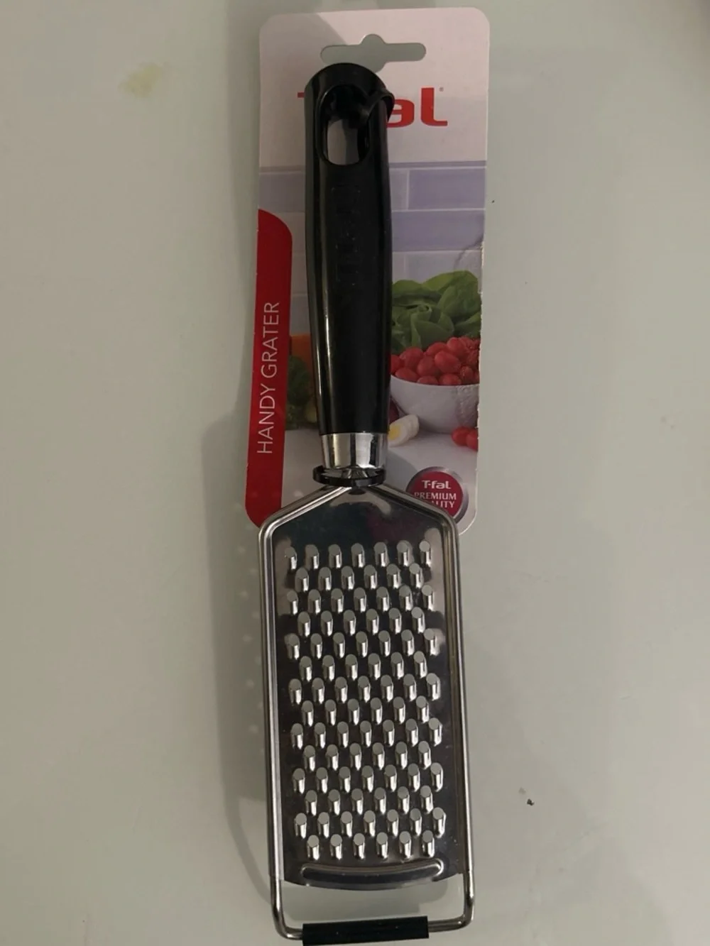T-fal Black Handy Grater – Stainless Steel Handheld Kitchen Grater